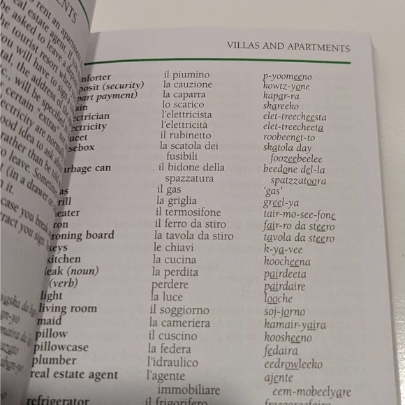 Italian Phrase Book (2003, Paperback) – Eyewitness Travel Guide [Food, Numbers] - Picture 6 of 7